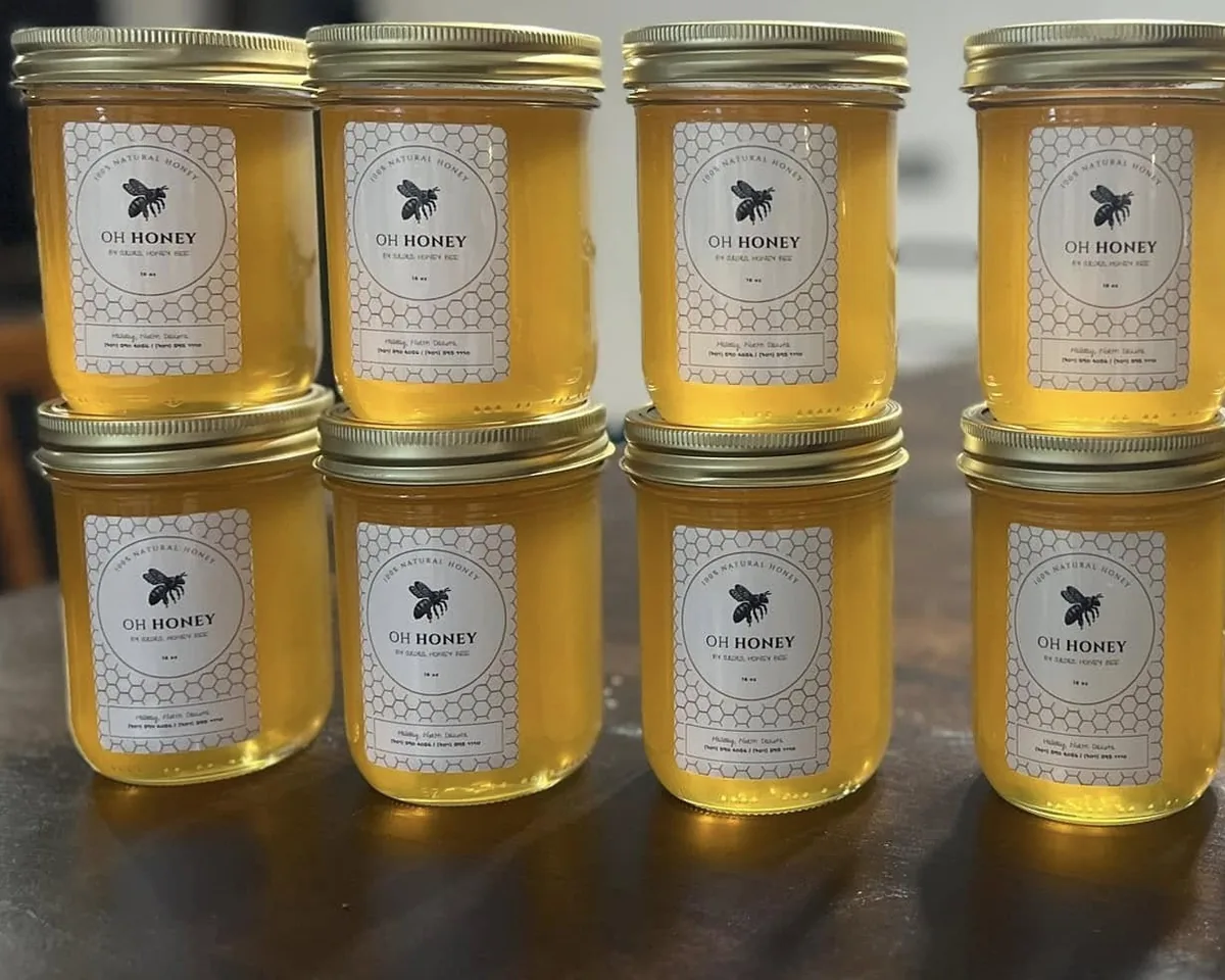 Raw Honey, Pint jar