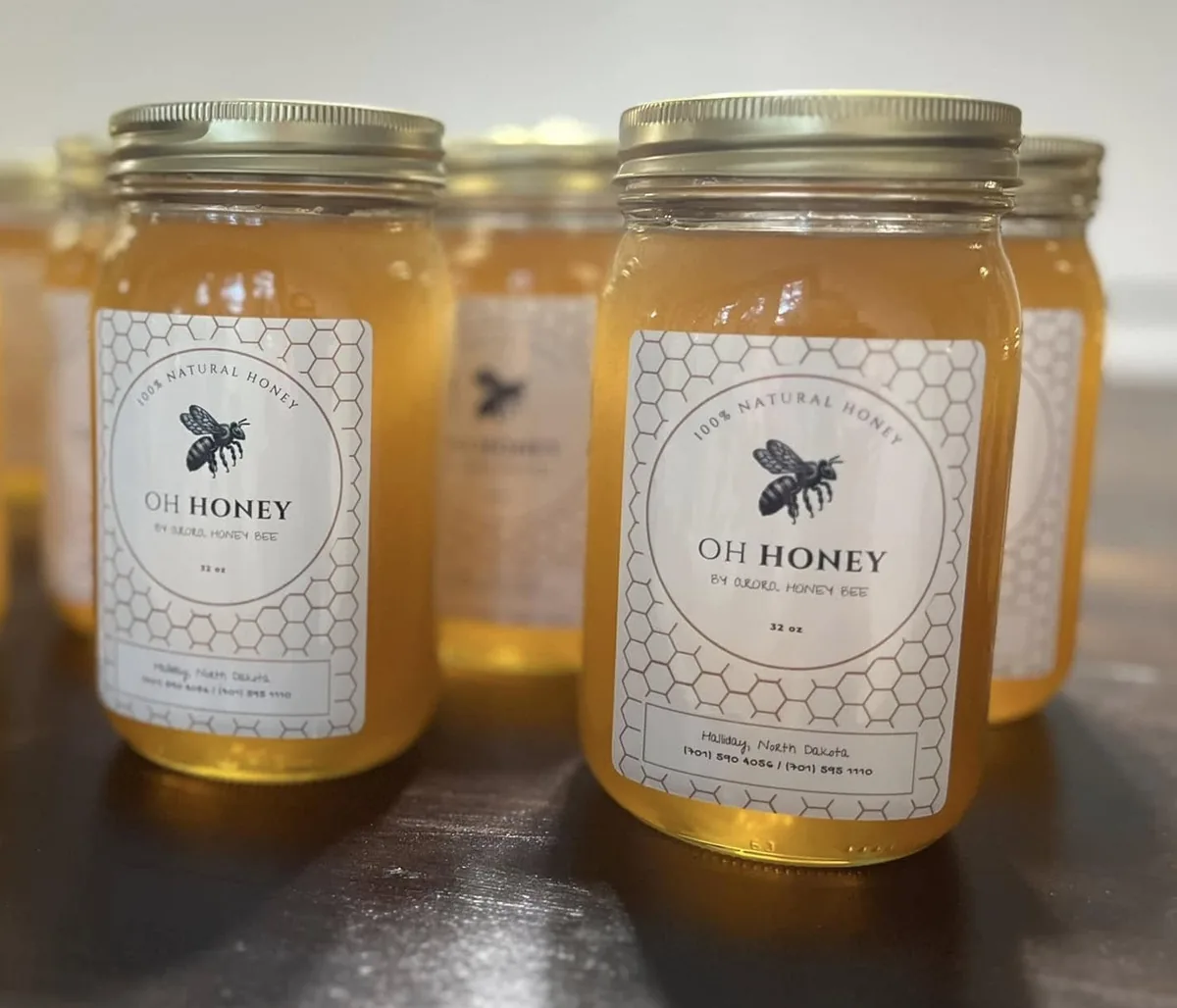 Raw Honey, Quart jar